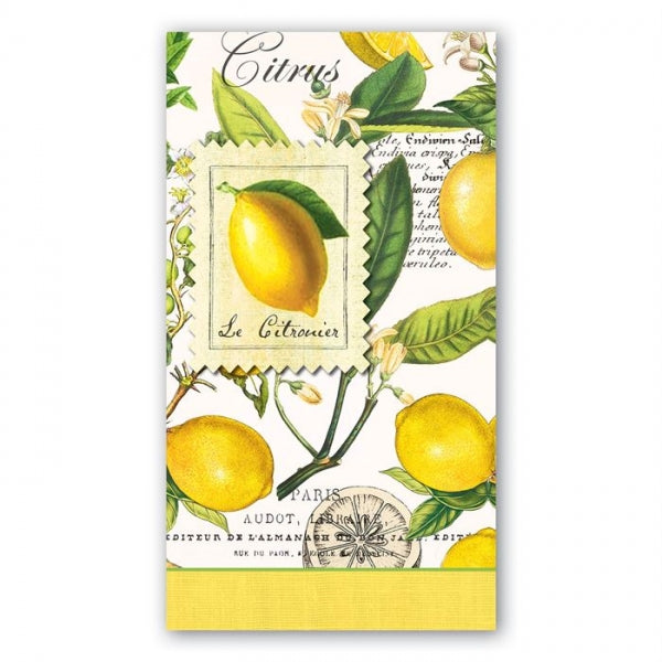 Michel Design Works Hostess Napkins ~ Lemon & Basil